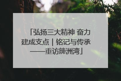 弘扬三大精神 奋力建成支点｜铭记与传承——重访簰洲湾