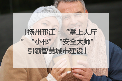 扬州邗江：“掌上大厅”“小邗”“安全大师”引领智慧城市建设