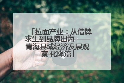 拉面产业：从借牌求生到品牌出海——青海县域经济发展观察·化隆篇