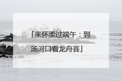 来怀柔过端午：到汤河口看龙舟赛