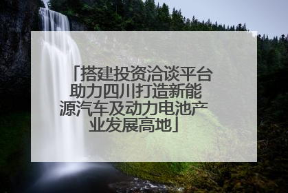 搭建投资洽谈平台 助力四川打造新能源汽车及动力电池产业发展高地
