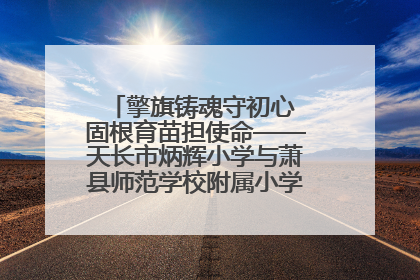擎旗铸魂守初心 固根育苗担使命——天长市炳辉小学与萧县师范学校附属小学结对共建活动纪实