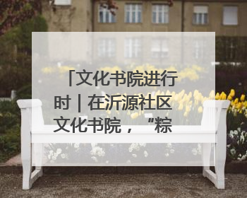 文化书院进行时｜在沂源社区文化书院，“粽”享“端午”美好时光