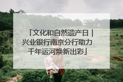 文化和自然遗产日｜兴业银行南京分行助力千年运河焕新出彩