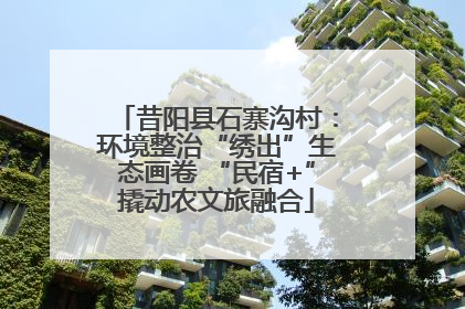 昔阳县石寨沟村：环境整治“绣出”生态画卷 “民宿+”撬动农文旅融合