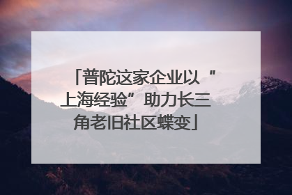 普陀这家企业以“上海经验”助力长三角老旧社区蝶变