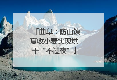 曲阜：防山镇夏收小麦实现烘干“不过夜”
