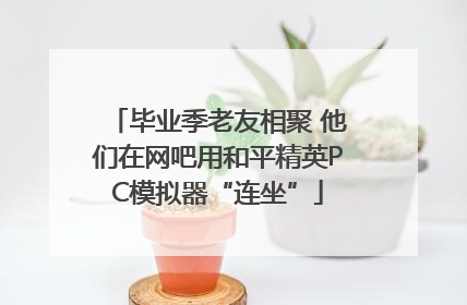 毕业季老友相聚 他们在网吧用和平精英PC模拟器“连坐”
