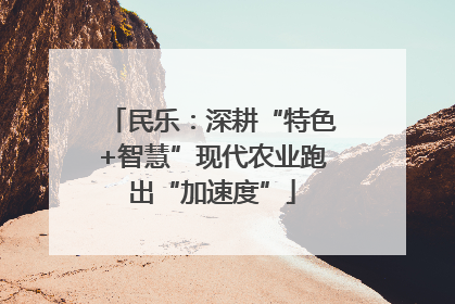民乐：深耕“特色+智慧”现代农业跑出“加速度”