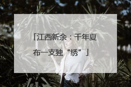 江西新余：千年夏布一支独“绣”