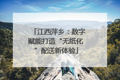 江西萍乡：数字赋能打造“无纸化”配送新体验