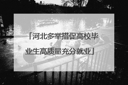 河北多举措促高校毕业生高质量充分就业
