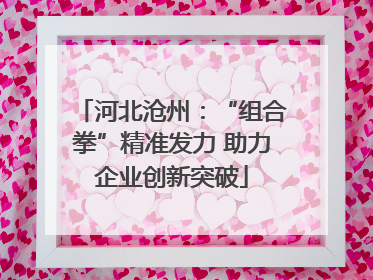 河北沧州：“组合拳”精准发力 助力企业创新突破