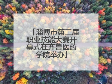 淄博市第二届职业技能大赛开幕式在齐鲁医药学院举办
