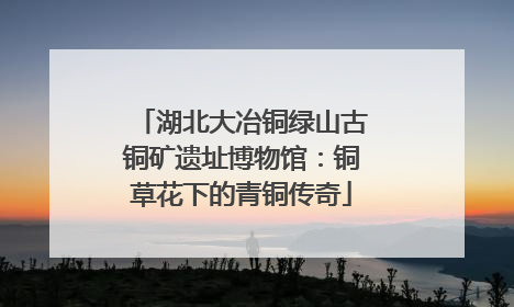 湖北大冶铜绿山古铜矿遗址博物馆：铜草花下的青铜传奇