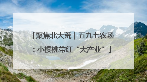 聚焦北大荒｜五九七农场：小樱桃带红“大产业”