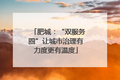 肥城：“双服务圈”让城市治理有力度更有温度