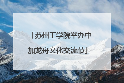 苏州工学院举办中加龙舟文化交流节