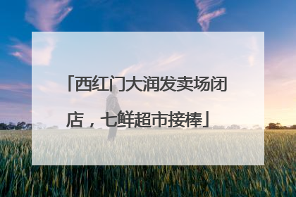 西红门大润发卖场闭店，七鲜超市接棒