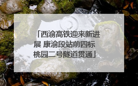 西渝高铁迎来新进展 康渝段站前四标桃园二号隧道贯通