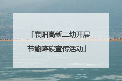 襄阳高新二幼开展节能降碳宣传活动