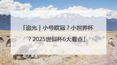 追光｜小号欧冠？小世界杯？2025世俱杯6大看点