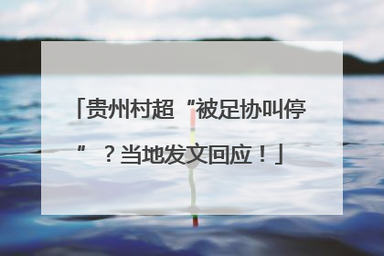 贵州村超“被足协叫停”？当地发文回应！