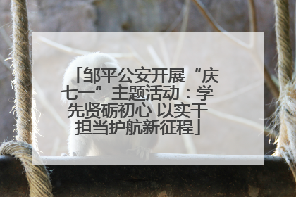邹平公安开展“庆七一”主题活动：学先贤砺初心 以实干担当护航新征程
