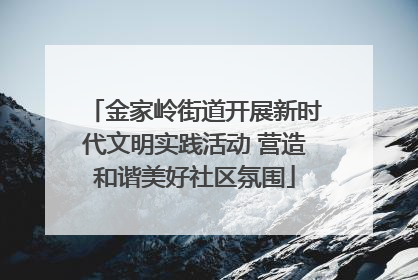 金家岭街道开展新时代文明实践活动 营造和谐美好社区氛围