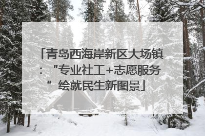 青岛西海岸新区大场镇：“专业社工+志愿服务”绘就民生新图景