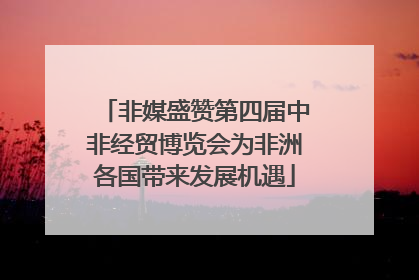 非媒盛赞第四届中非经贸博览会为非洲各国带来发展机遇