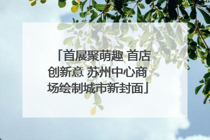 首展聚萌趣 首店创新意 苏州中心商场绘制城市新封面