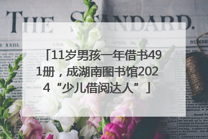 11岁男孩一年借书491册，成湖南图书馆2024“少儿借阅达人”