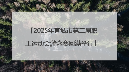 2025年宜城市第二届职工运动会游泳赛圆满举行