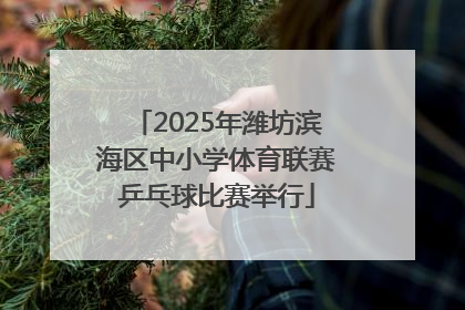 2025年潍坊滨海区中小学体育联赛乒乓球比赛举行