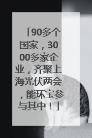 90多个国家，3000多家企业，齐聚上海光伏两会，能环宝参与其中！